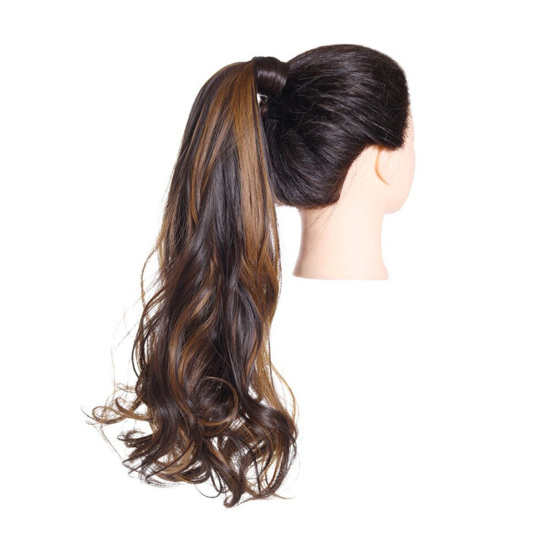 Women's Clip-In Ponytail Extension Kinky Curly 22 Inch High-Temperature Fiber