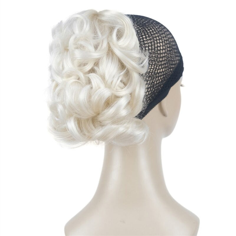 Women's Clip-On Hair Extensions Buns Natural Wave High-Temperature Fiber