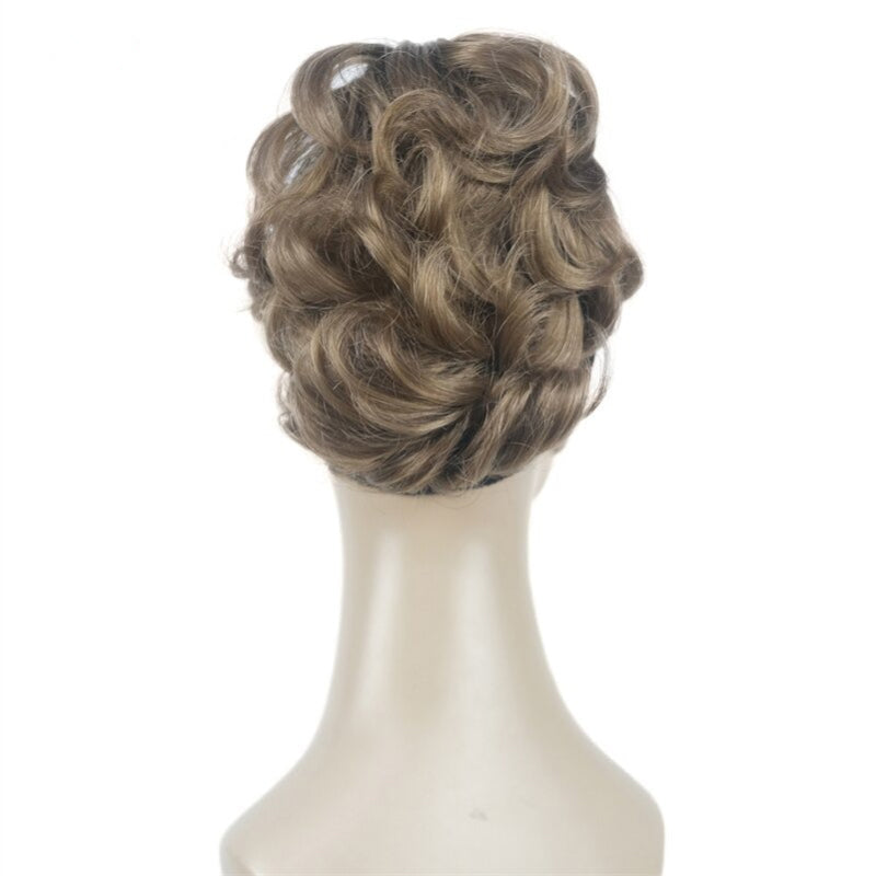 Women's Clip-On Hair Extensions Buns Natural Wave High-Temperature Fiber