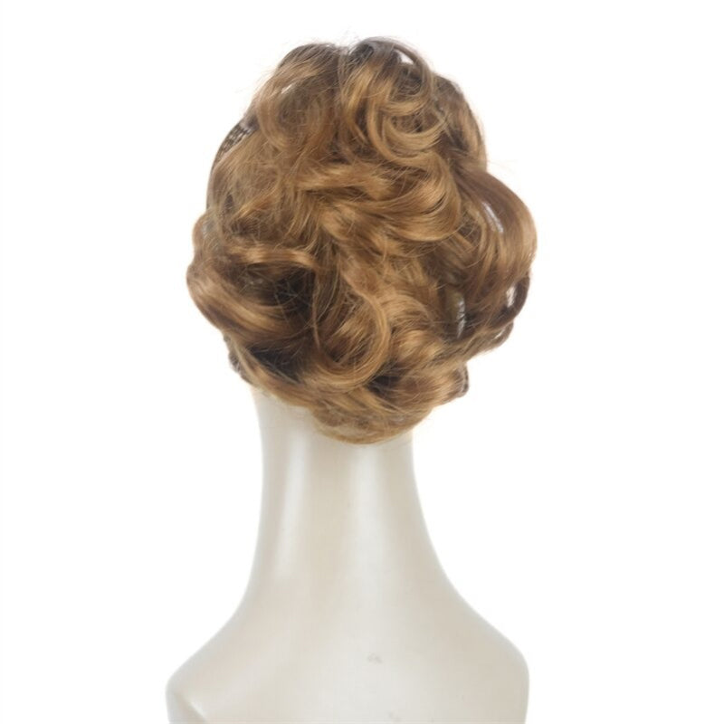 Women's Clip-On Hair Extensions Buns Natural Wave High-Temperature Fiber