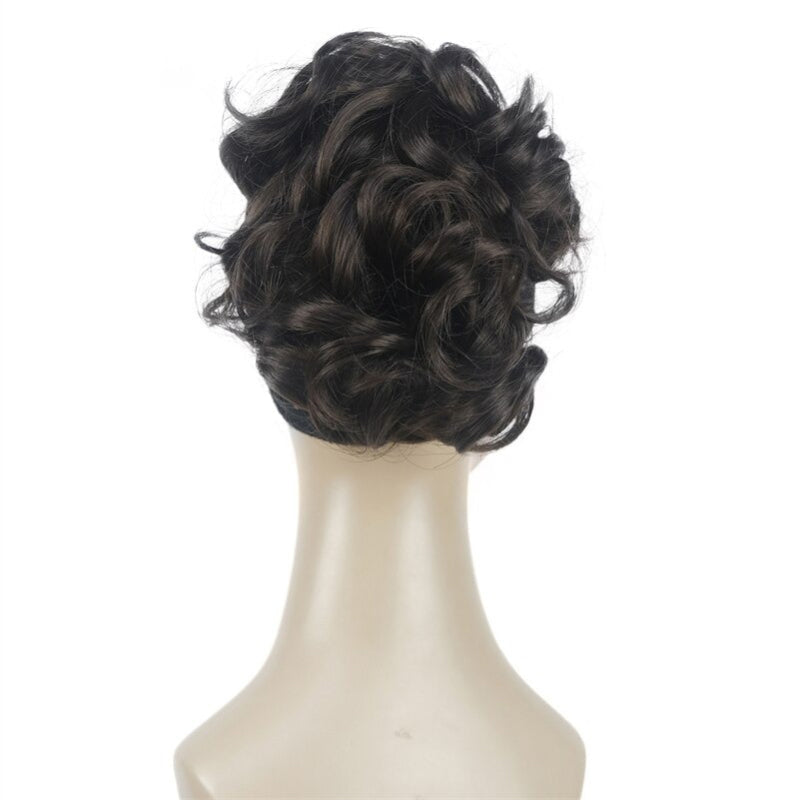 Women's Clip-On Hair Extensions Buns Natural Wave High-Temperature Fiber