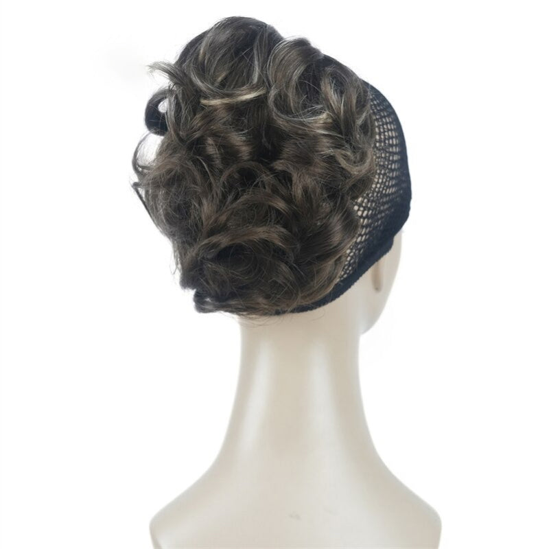 Women's Clip-On Hair Extensions Buns Natural Wave High-Temperature Fiber