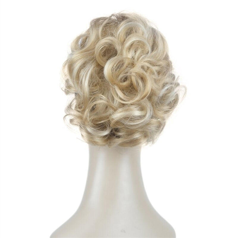 Women's Clip-On Hair Extensions Buns Natural Wave High-Temperature Fiber