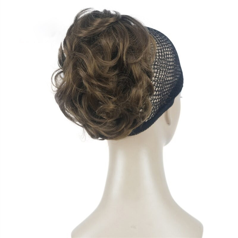 Women's Clip-On Hair Extensions Buns Natural Wave High-Temperature Fiber