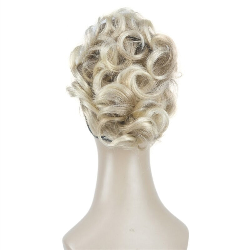 Women's Clip-On Hair Extensions Buns Natural Wave High-Temperature Fiber