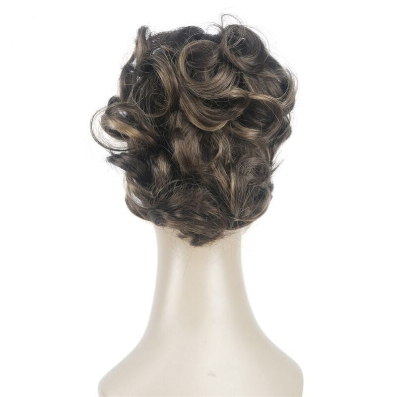 Women's Clip-On Hair Extensions Buns Natural Wave High-Temperature Fiber