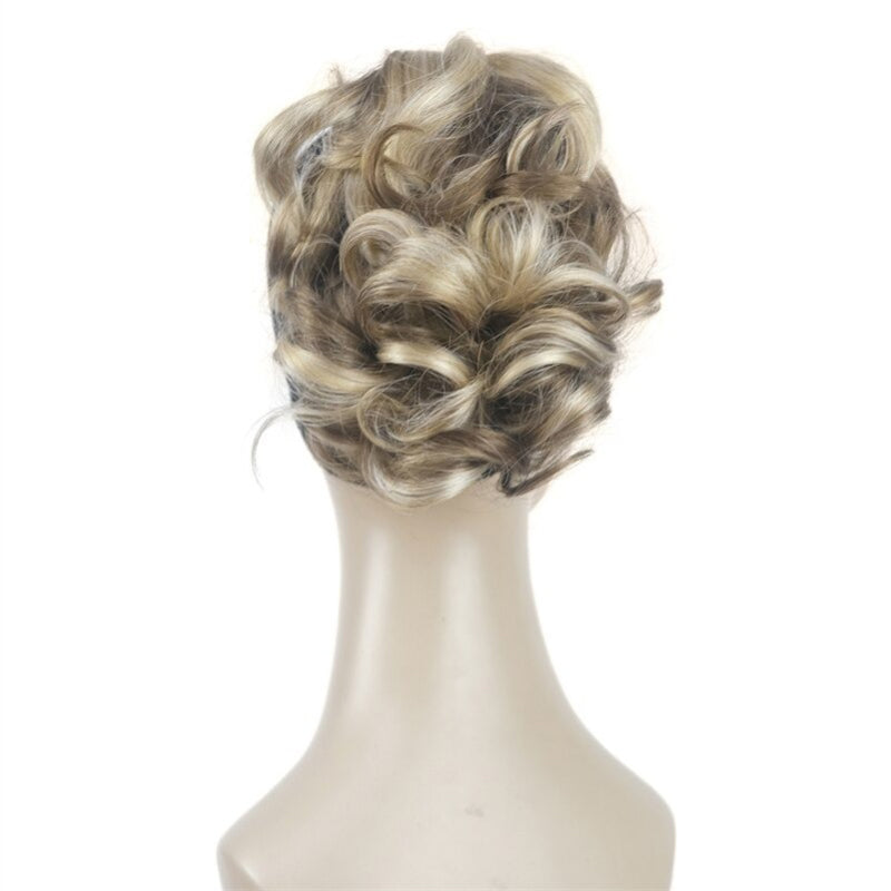 Women's Clip-On Hair Extensions Buns Natural Wave High-Temperature Fiber