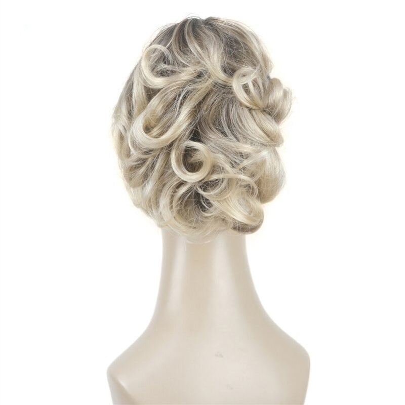 Women's Clip-On Hair Extensions Buns Natural Wave High-Temperature Fiber