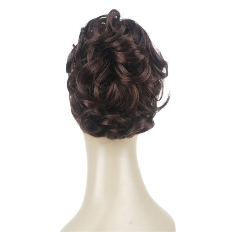 Women's Clip-On Hair Extensions Buns Natural Wave High-Temperature Fiber