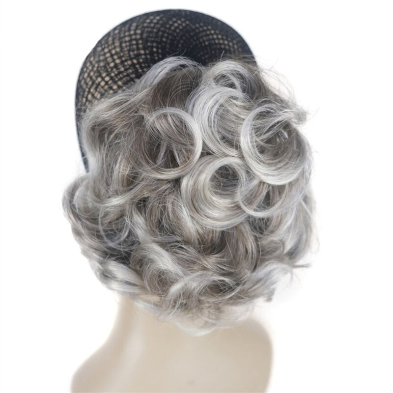 Women's Clip-On Hair Extensions Buns Natural Wave High-Temperature Fiber