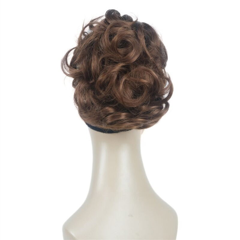 Women's Clip-On Hair Extensions Buns Natural Wave High-Temperature Fiber