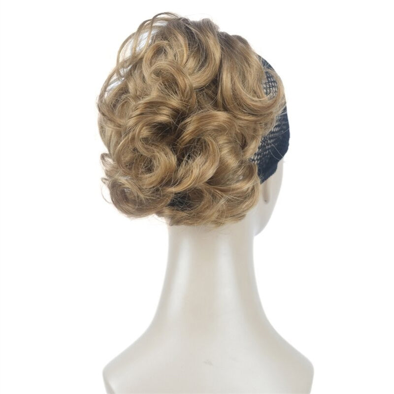 Women's Clip-On Hair Extensions Buns Natural Wave High-Temperature Fiber