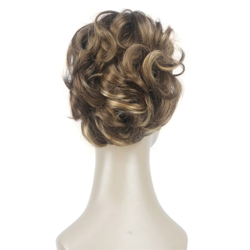 Women's Clip-On Hair Extensions Buns Natural Wave High-Temperature Fiber