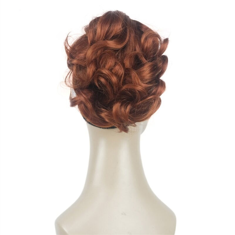 Women's Clip-On Hair Extensions Buns Natural Wave High-Temperature Fiber