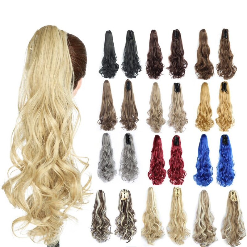 Women's Clip-in Hair Extension Long Wavy Ponytail High-Temperature Fiber