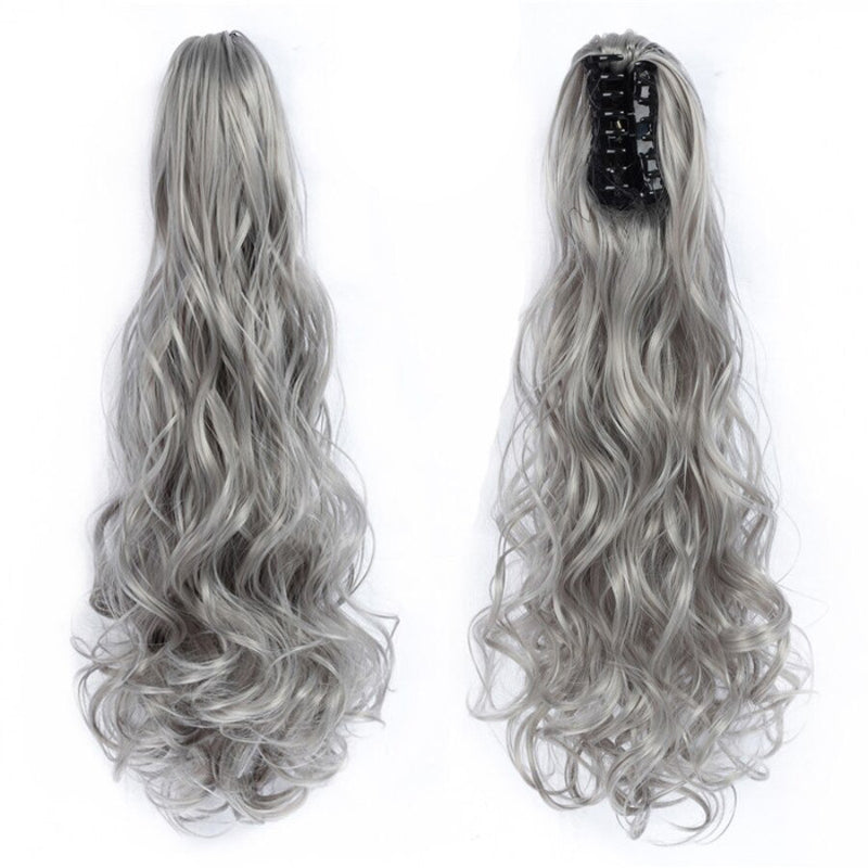 Women's Clip-in Hair Extension Long Wavy Ponytail High-Temperature Fiber
