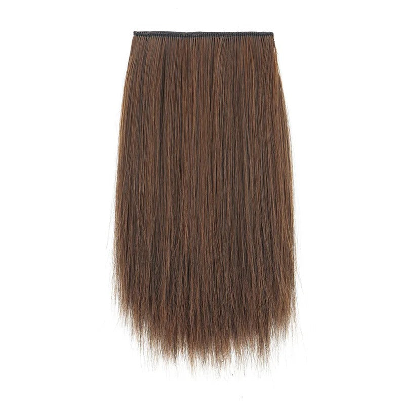 Women's Clip-in Hair Extensions Straight 6 Inches Synthetic Fiber