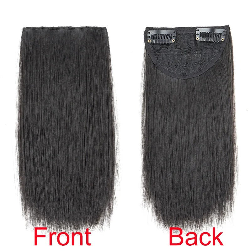 Women's Clip-in Hair Extensions Straight 6 Inches Synthetic Fiber