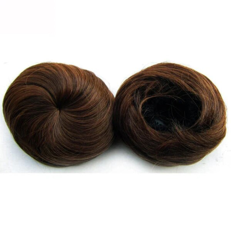 Women's Clip In Hair Bun Extension Adjustable Drawstring Synthetic Fiber
