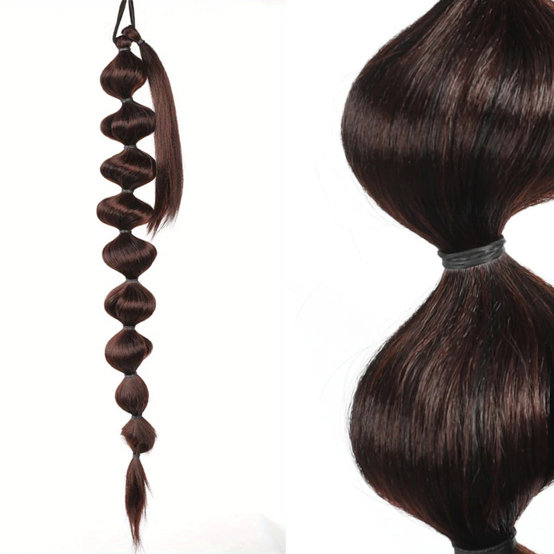 Women's Clip In Ponytail Extension Black High-Temperature Fiber 70cm