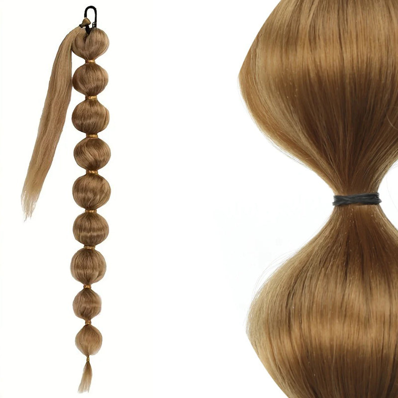 Women's Clip In Ponytail Extension Black High-Temperature Fiber 70cm