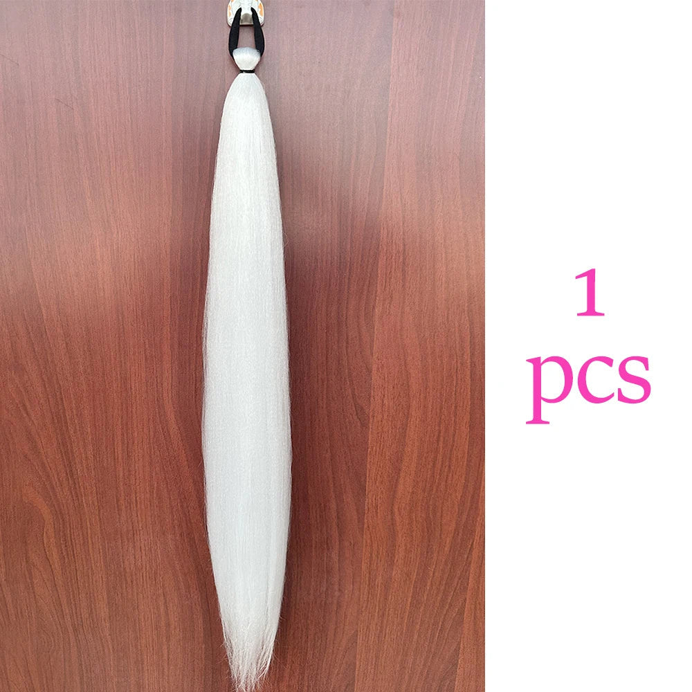 Women's Clip In Ponytail Extension Multi-Color Synthetic Long Hairpiece