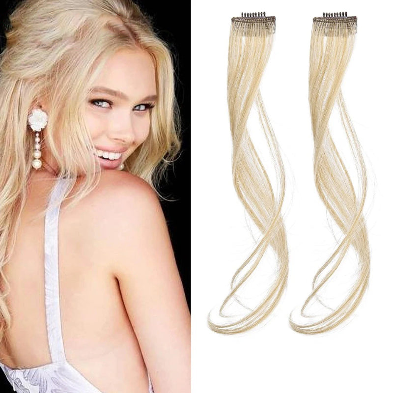 Women's Curly Clip-In Fringe Bangs Hair Extension Brown Synthetic