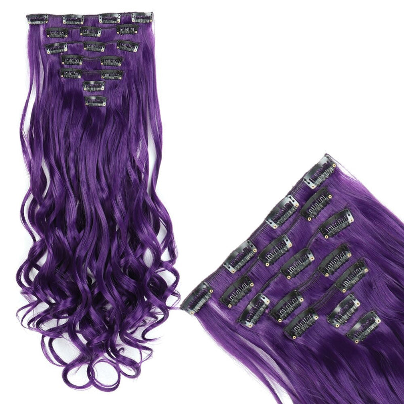 Women's Curly Hair Extensions 22 Inch High-Temperature Fiber