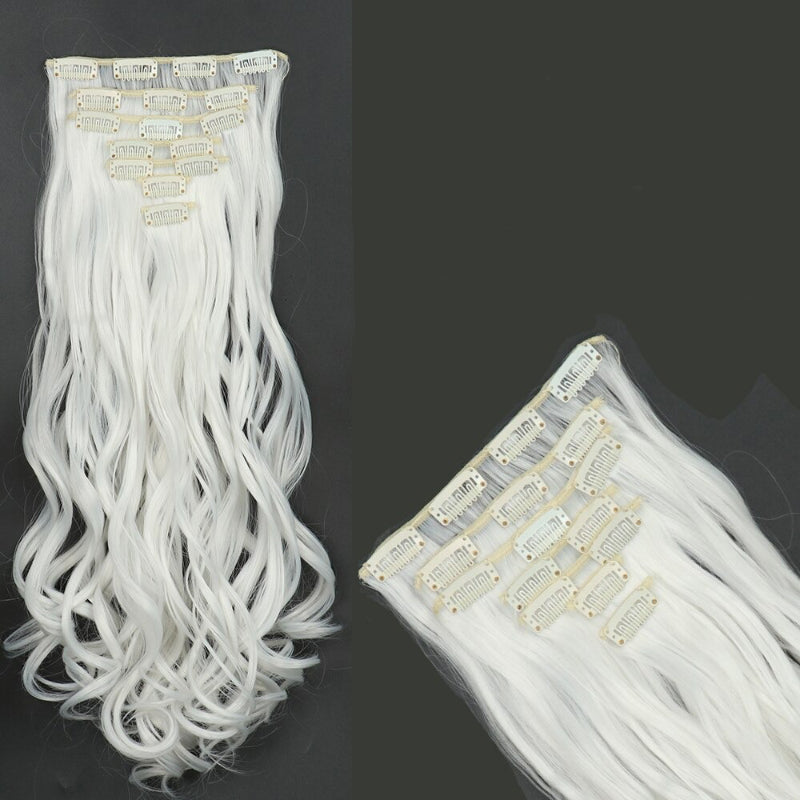 Women's Curly Hair Extensions 22 Inch High-Temperature Fiber