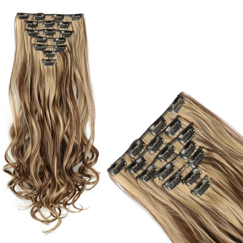 Women's Curly Hair Extensions 22 Inch High-Temperature Fiber