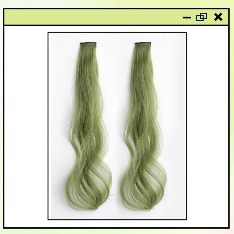 Women's Curly Hair Extensions Brown 20 High Temperature Fiber