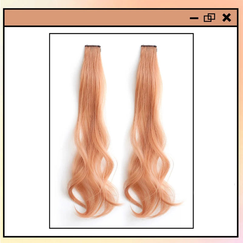 Women's Curly Hair Extensions Brown 20 High Temperature Fiber