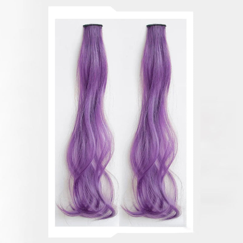 Women's Curly Hair Extensions Brown 20 High Temperature Fiber