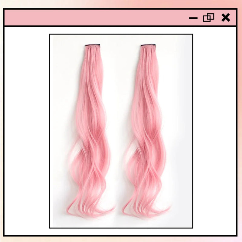 Women's Curly Hair Extensions Brown 20 High Temperature Fiber