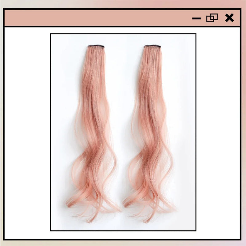 Women's Curly Hair Extensions Brown 20 High Temperature Fiber