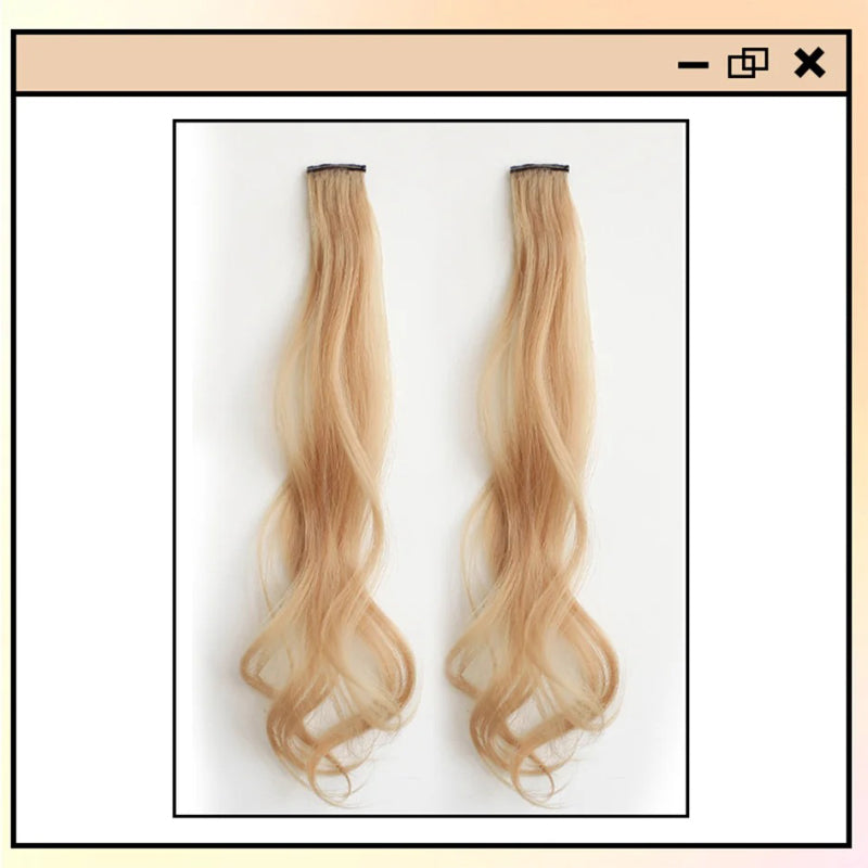 Women's Curly Hair Extensions Brown 20 High Temperature Fiber