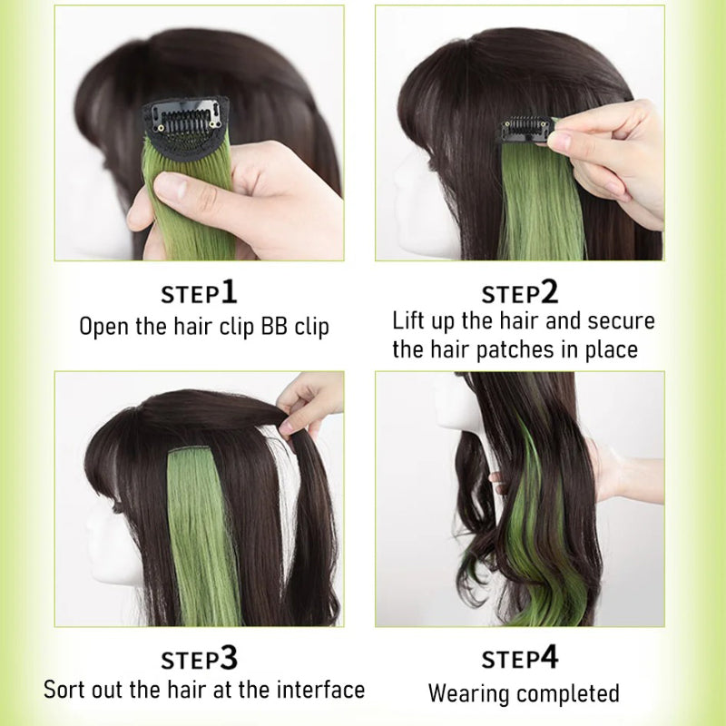 Women's Curly Hair Extensions Brown 20 High Temperature Fiber