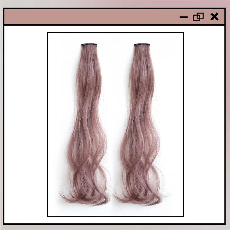 Women's Curly Hair Extensions Brown 20 High Temperature Fiber