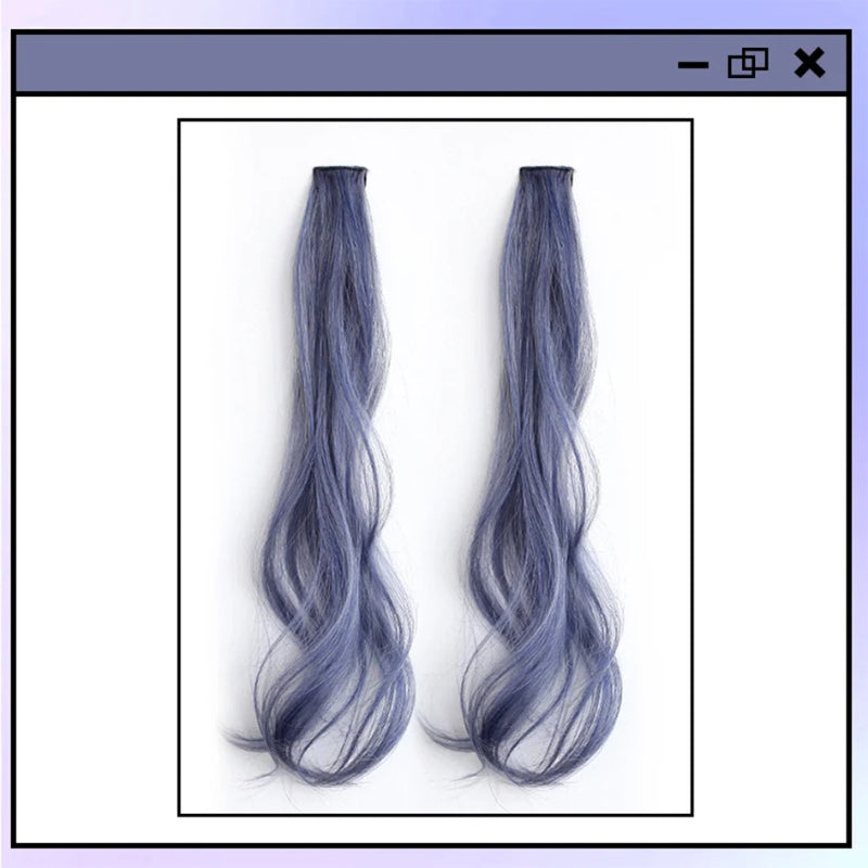 Women's Curly Hair Extensions Brown 20 High Temperature Fiber