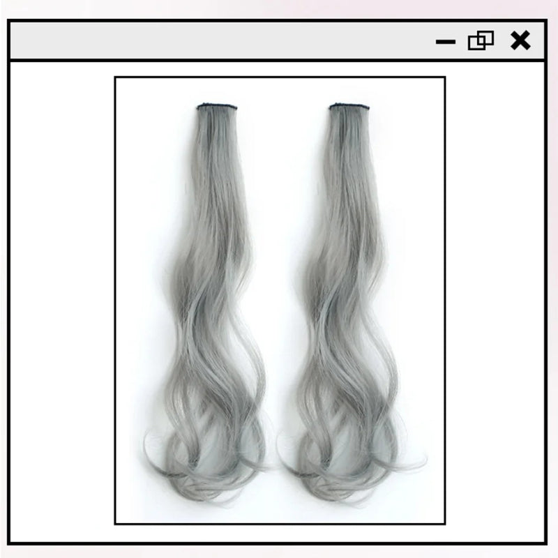 Women's Curly Hair Extensions Brown 20 High Temperature Fiber