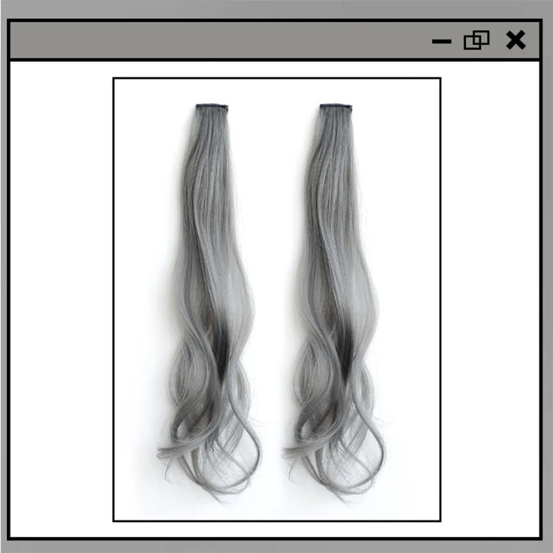 Women's Curly Hair Extensions Brown 20 High Temperature Fiber