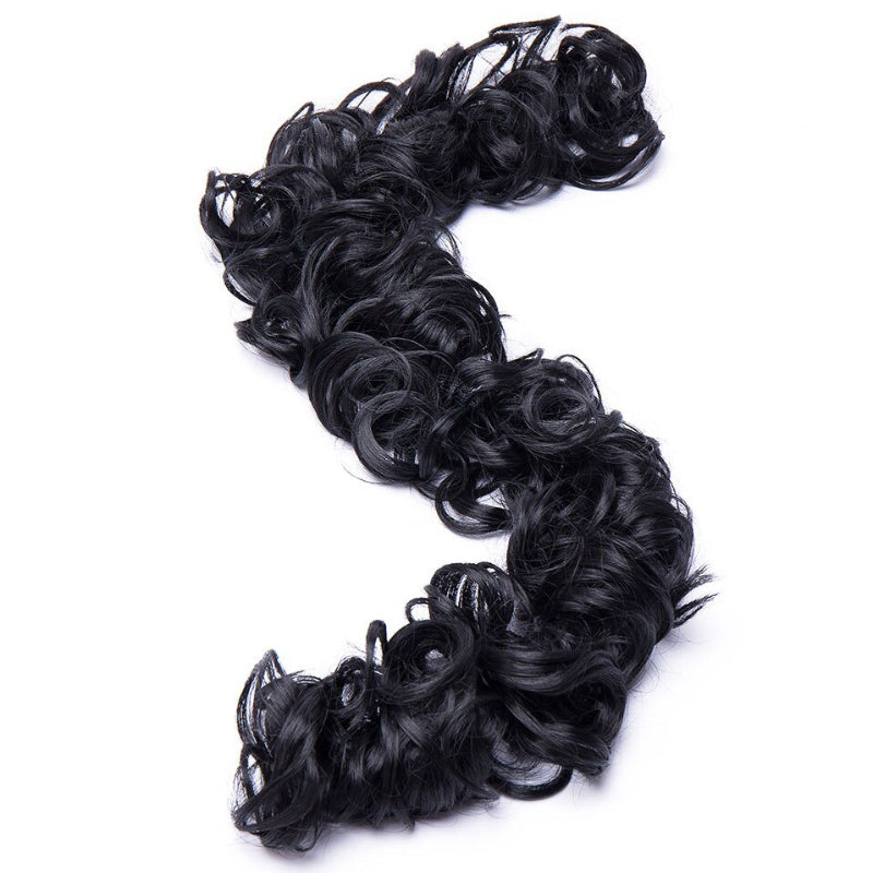 Women's Curly Hair Extensions Brown High-Temperature Fiber
