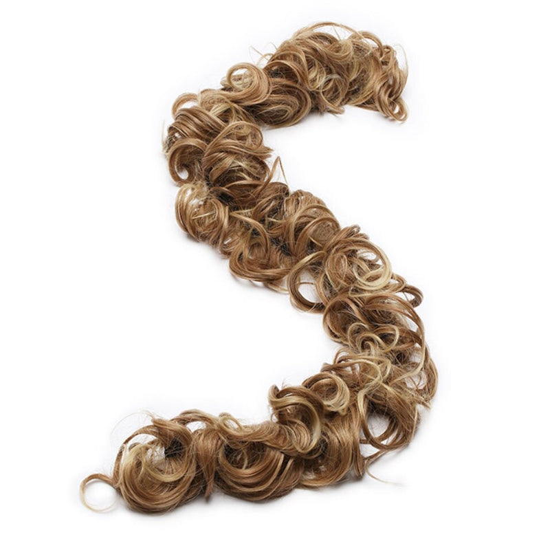 Women's Curly Hair Extensions Brown High-Temperature Fiber