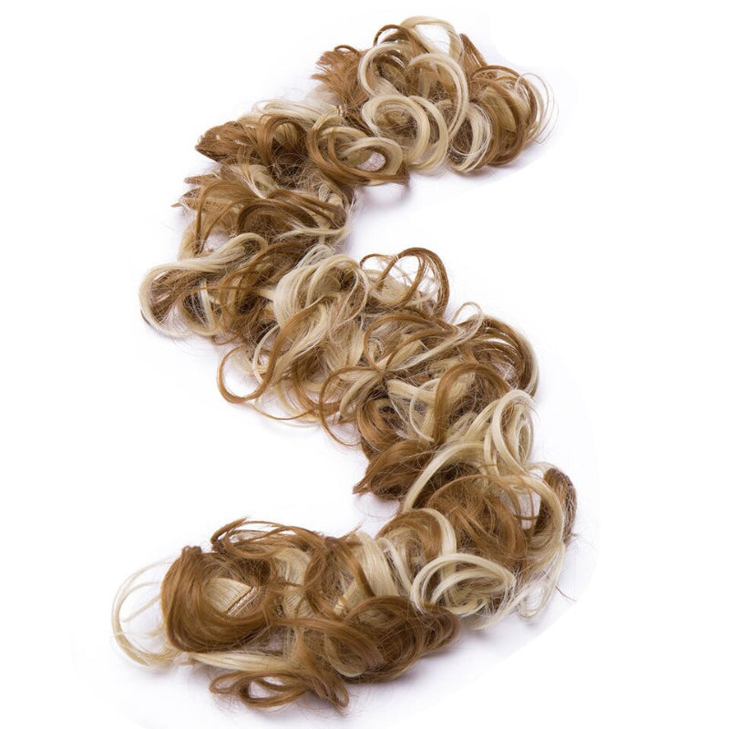 Women's Curly Hair Extensions Brown High-Temperature Fiber