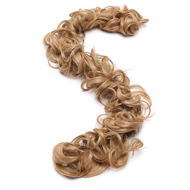 Women's Curly Hair Extensions Brown High-Temperature Fiber