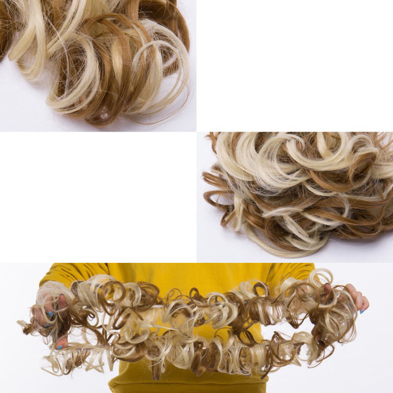 Women's Curly Hair Extensions Brown High-Temperature Fiber