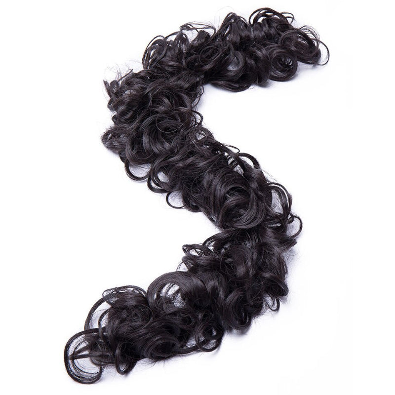 Women's Curly Hair Extensions Brown High-Temperature Fiber