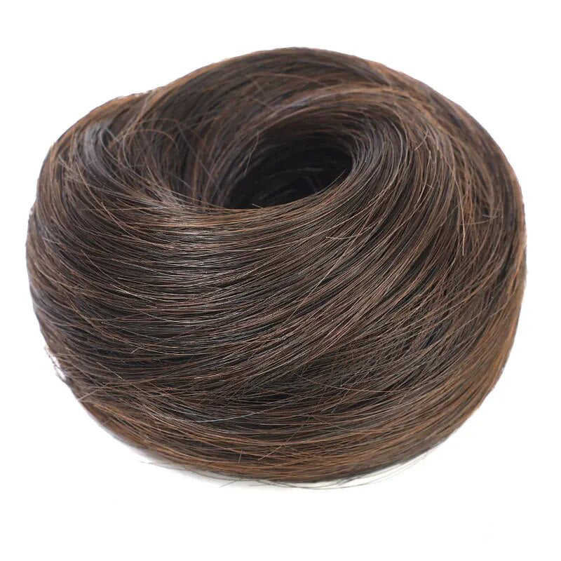 Women's Curly Hair Scrunchie Black Silk Hair Ties