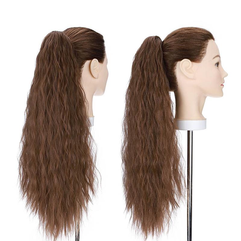 Women's Curly Ponytail Extension Black High-Temperature Fiber 24 Inches