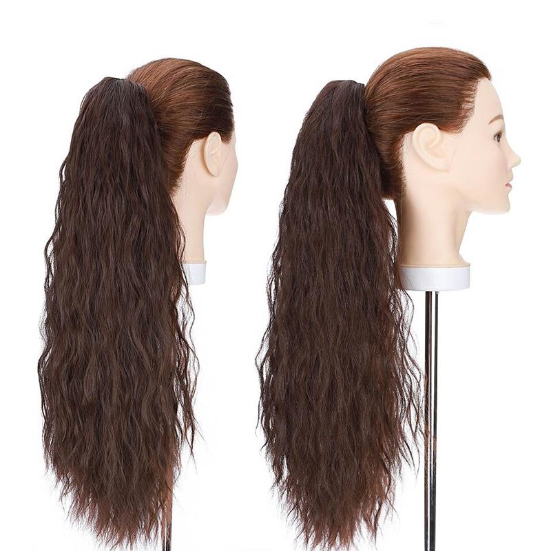 Women's Curly Ponytail Extension Black High-Temperature Fiber 24 Inches